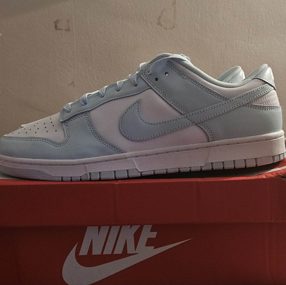 Nike Men's Sneakers - Light Blue and White - Picture 2 of 8
